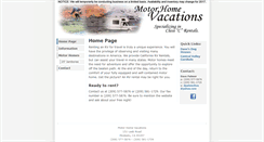 Desktop Screenshot of motorhomevacations.net